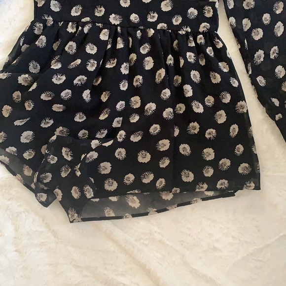 [F21] Romper Flower Print Dress - Picture 3 of 6